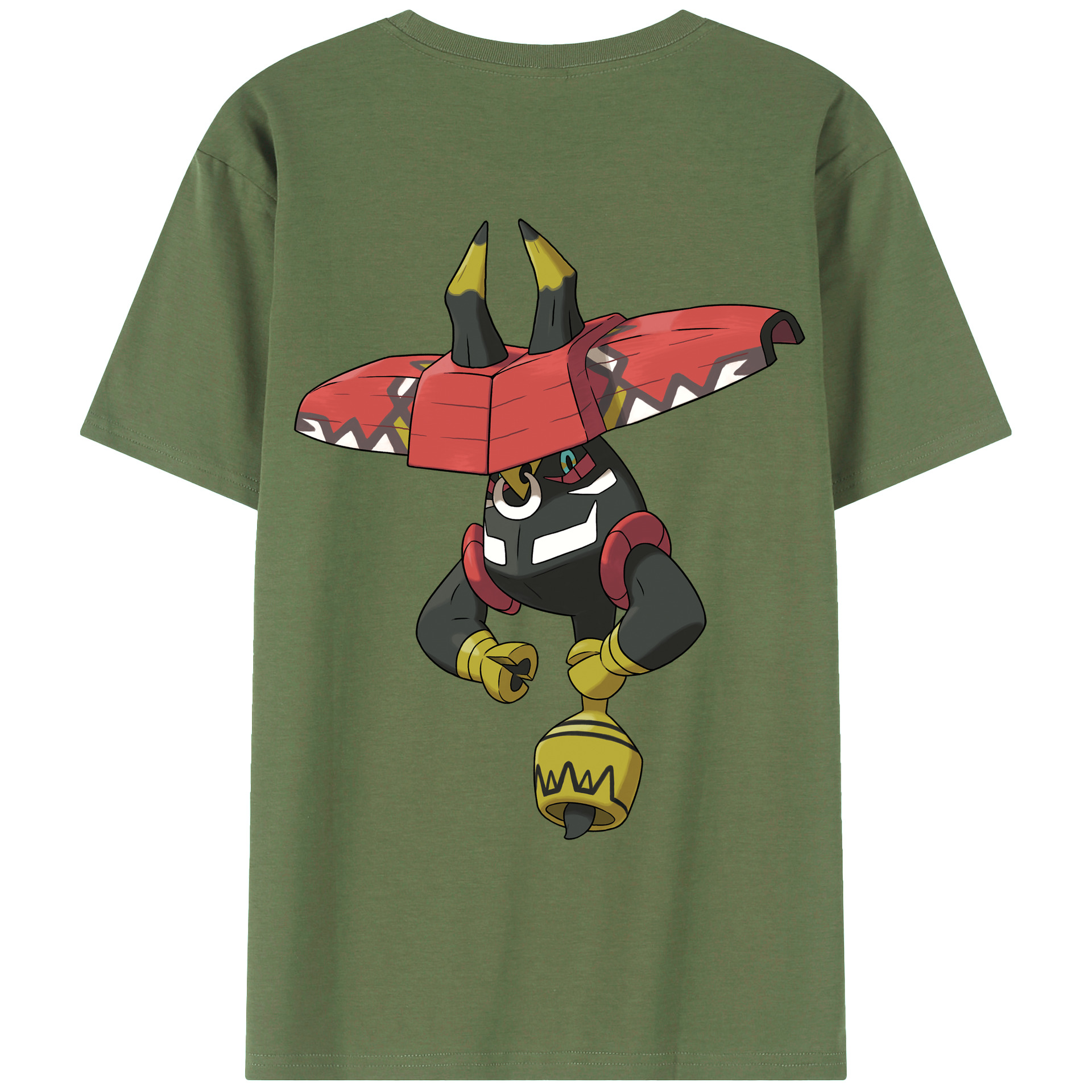 （画像用） ポケットモンスター Pokémon 綿100％ メンズ半袖Tシャツ（バックプリント） 通気性